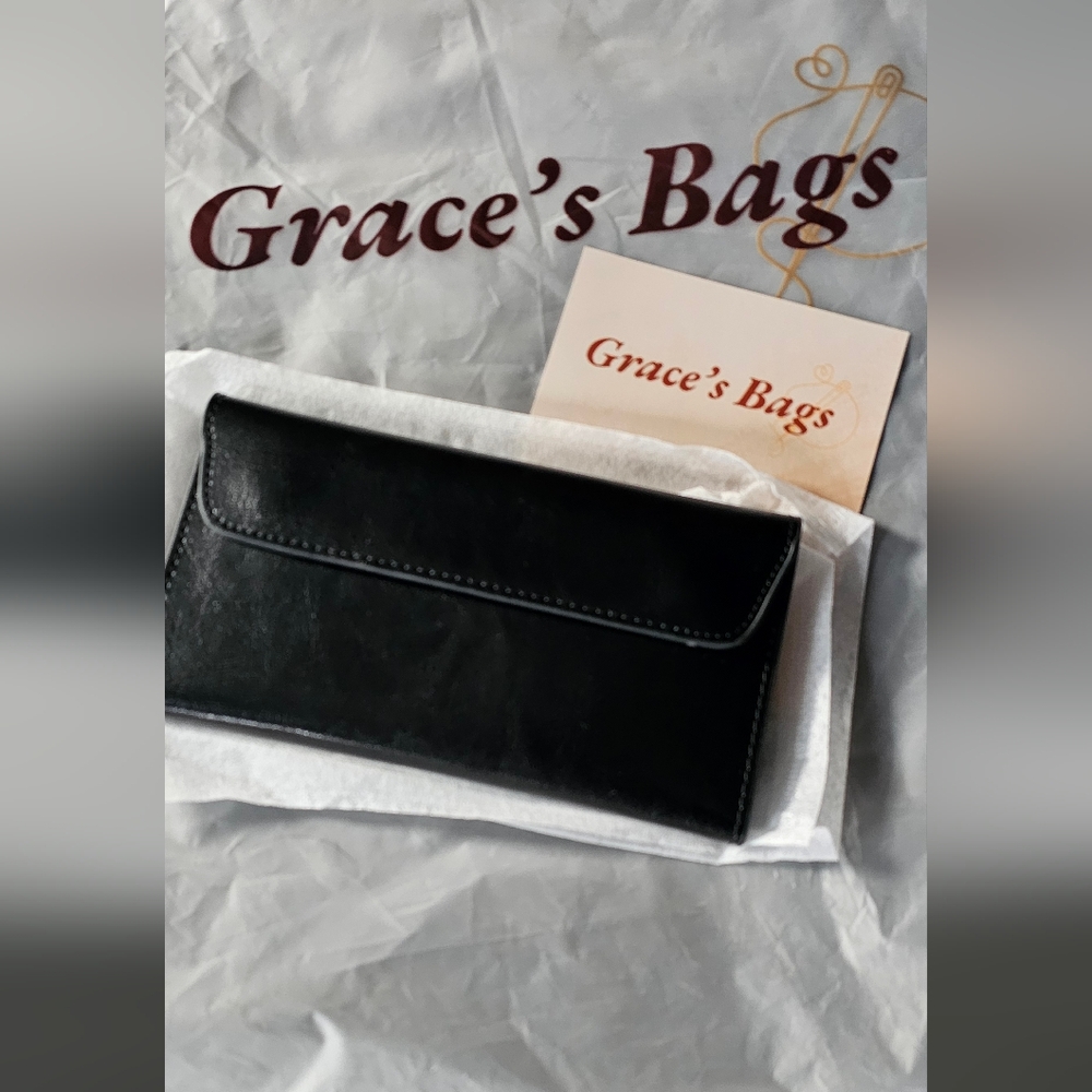 NWB Grace's Bags Black Wallet
